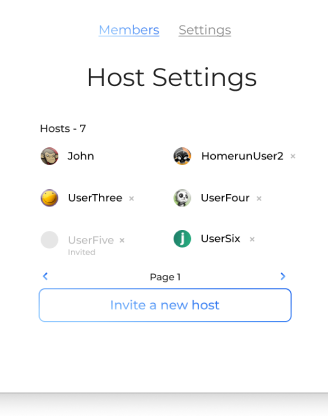 Host Settings